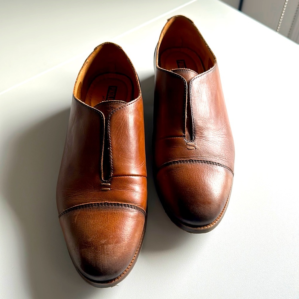 Brown Pikolinos Slip-On Oxford Loafers